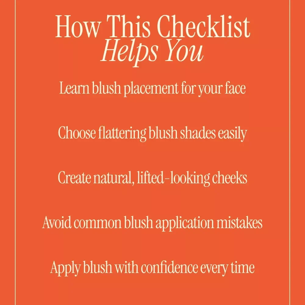 Face-Flattering Blush Techniques | Digital Beauty Guide eBook for Perfect Blush Placement, Face Shape Makeup Tips & Glow