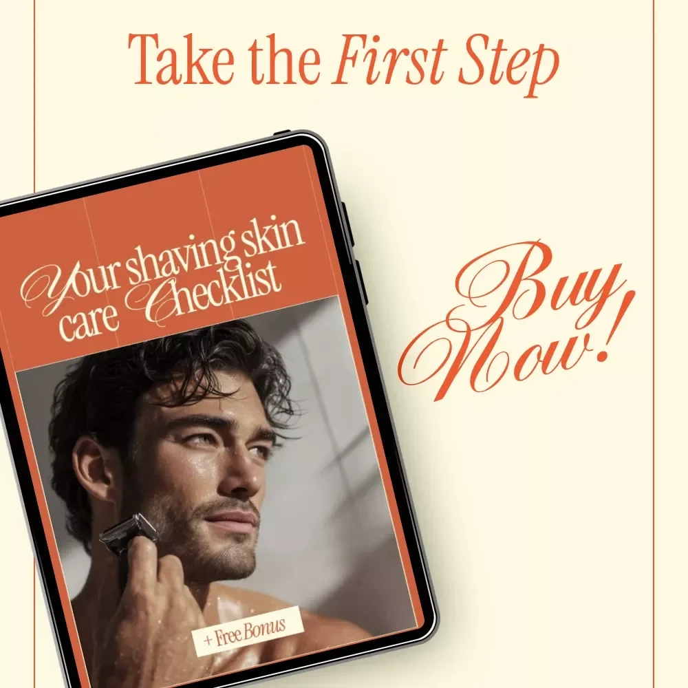 Your Shaving Skin Care Checklist | Easy Shave Routine Guide with Shaving Skin Care Tips | Digital Download Checklist