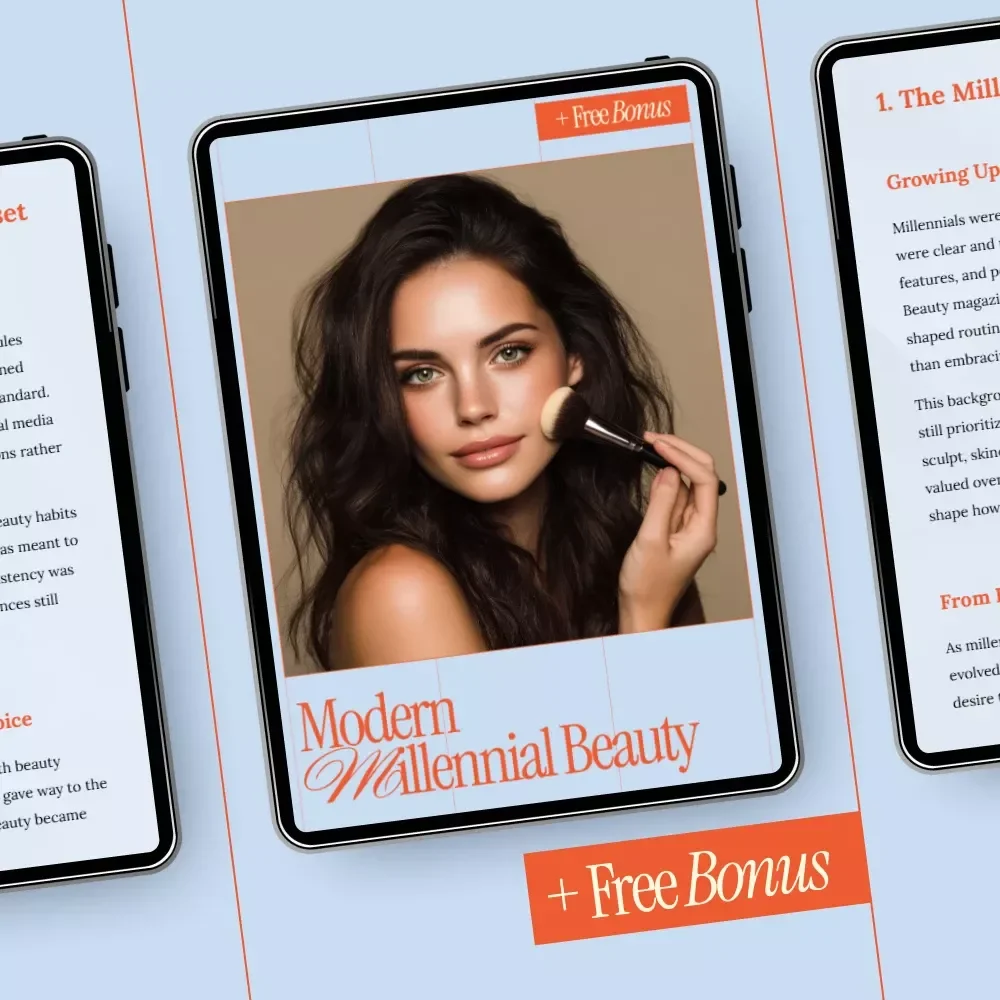 Modern Millennial Beauty – Ebook Guide to Understanding What Beauty Trends Millenials Follow, Skincare, Makeup & Wellness Evolution