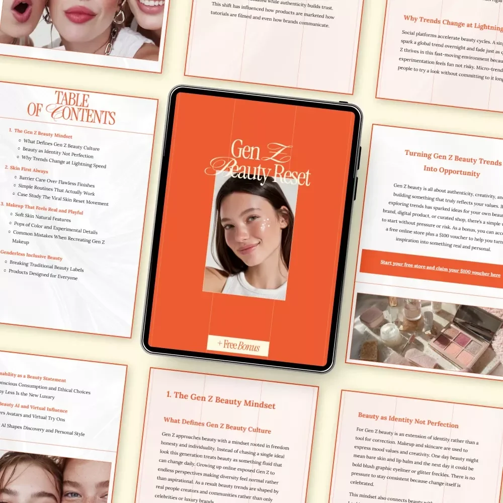 Gen Z Beauty Reset | Modern Skincare & Makeup Guide eBook | Understanding Gen Z beauty trends