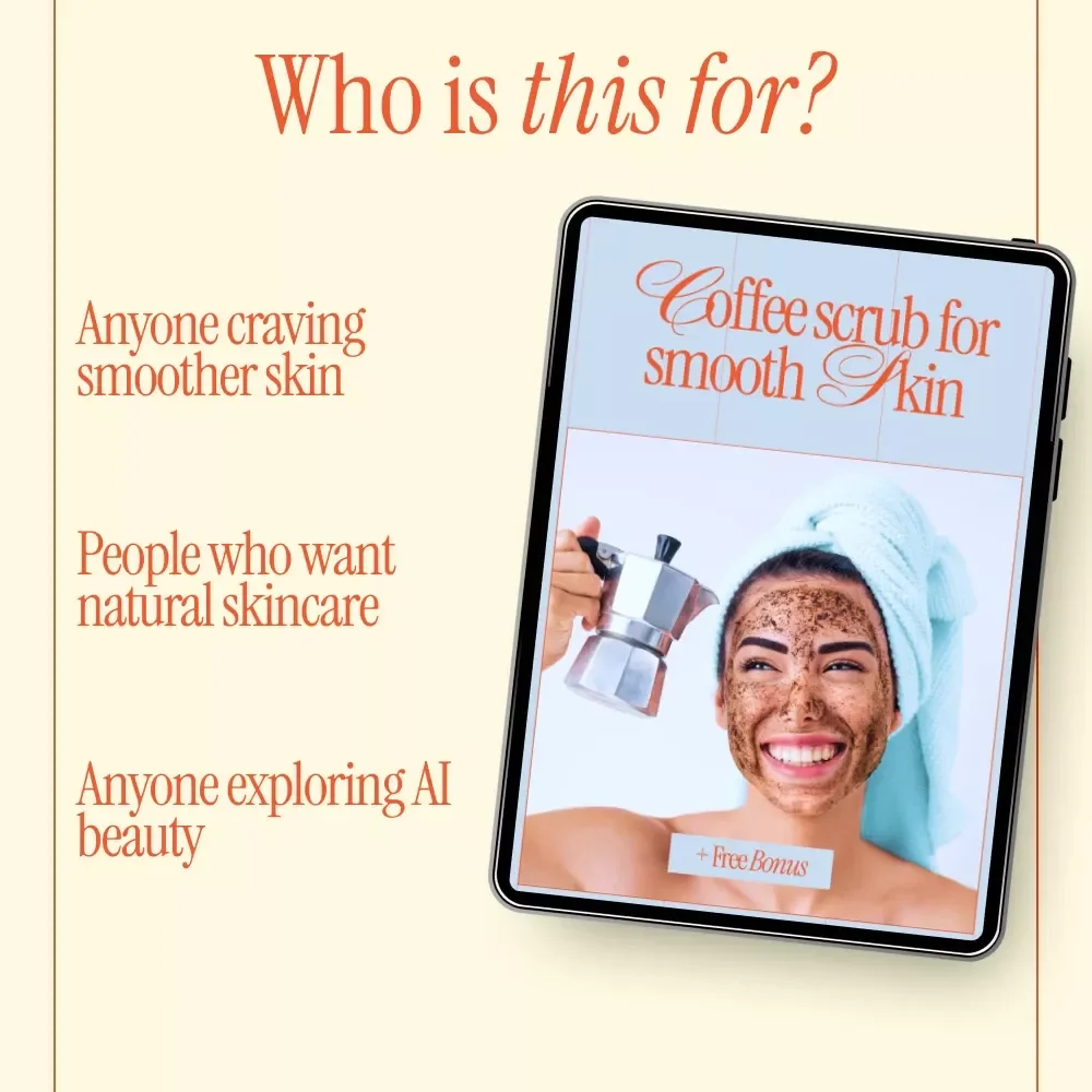 Coffee Scrub for Smooth Skin – Easy DIY Guide on how to do a coffee scrub for Glowing, Exfoliated Skin | Natural Skincare Digital Download
