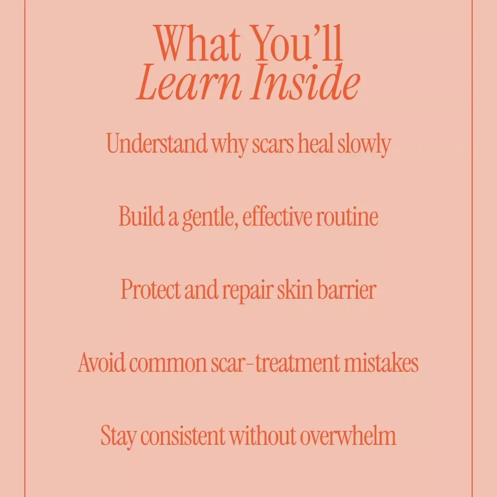 Clear Skin Takes Time and That’s Okay – Acne Scar Fading Guide, Gentle Skincare Routine eBook, Natural Ingredients & Long-Term Skin Healing Checklist