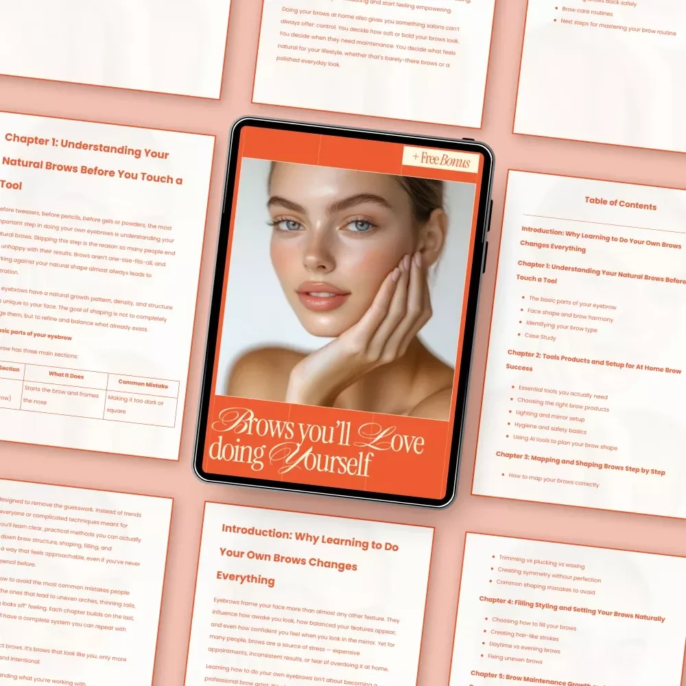 Brows You’ll Love Doing Yourself – At-Home Eyebrow Shaping Guide, DIY Brow Mapping, Natural Brow Styling eBook, Beginner Friendly Brow Routine Download