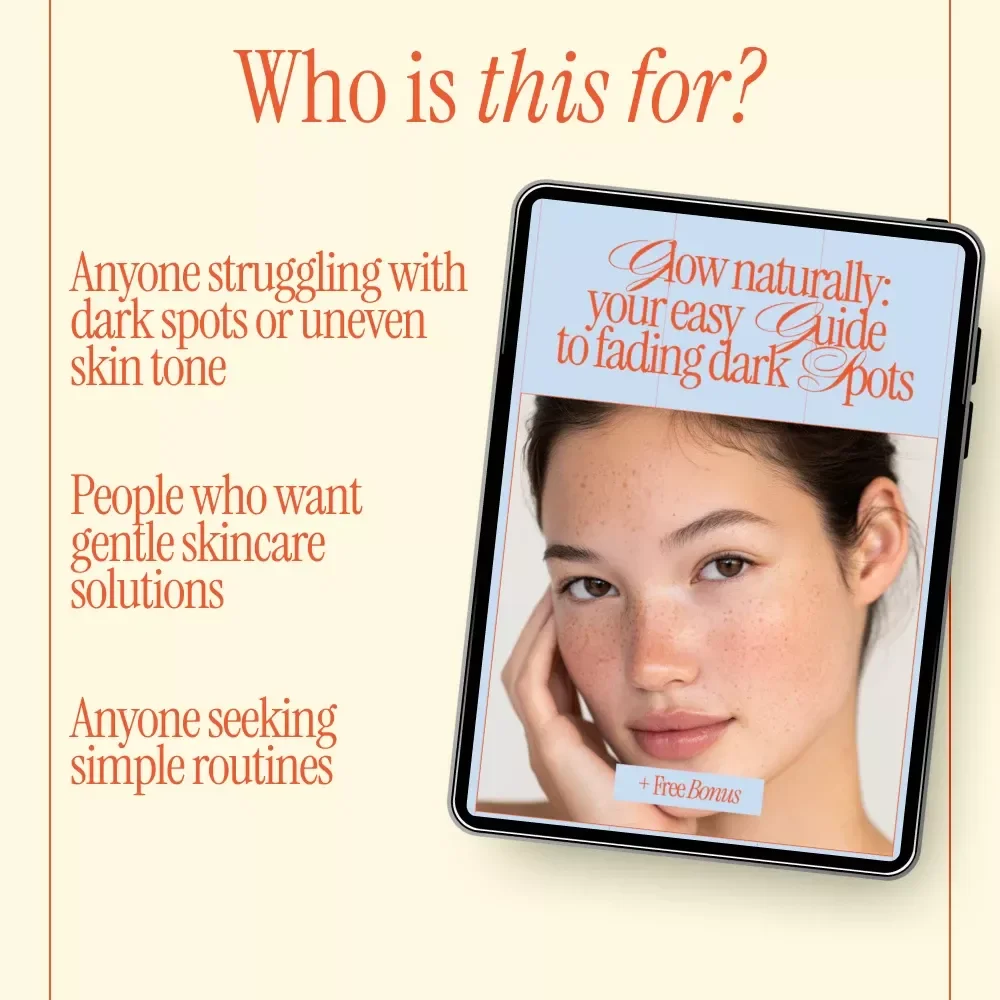 Glow Naturally: Your Easy Guide to Fading Dark Spots | Natural Skincare Guide, Dark Spot Remedy eBook, DIY Brightening Checklist, Digital Download