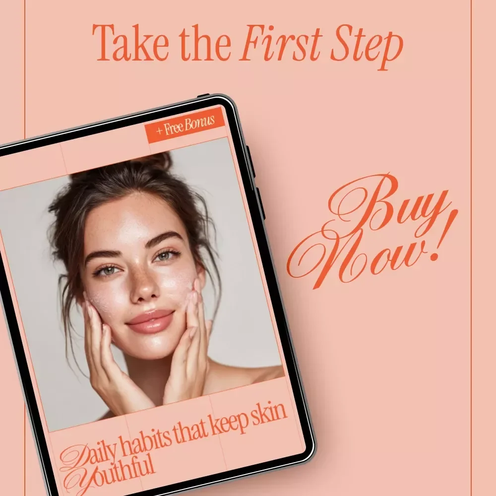 Daily Habits That Keep Skin Youthful – Anti-Aging Skincare Routine Guide, Daily Skin Care Checklist, Healthy Skin Lifestyle eBook, Glow From Within Beauty Guide