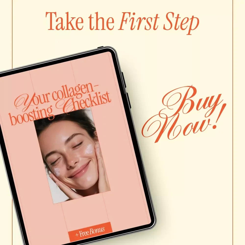 Your Collagen-Boosting Checklist – Simple Daily Routine for Glowing Skin | Printable Digital Checklist with collagen boosting tips