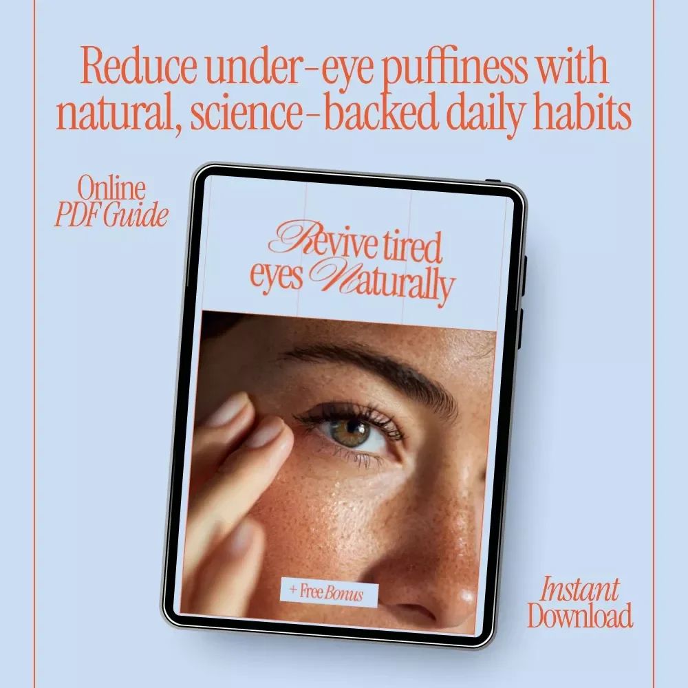 Revive Tired Eyes Naturally – A Gentle Guide to ways to reduce under-eye puffiness, Brighten Your Look & Build a Healthy Eye Care Routine
