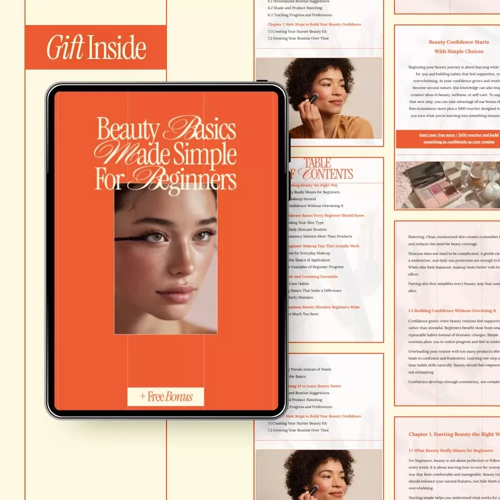 Beauty Basics Made Simple for Beginners – Easy Skincare & Makeup eBook | What Are Best Beauty Tips for Beginners Guide