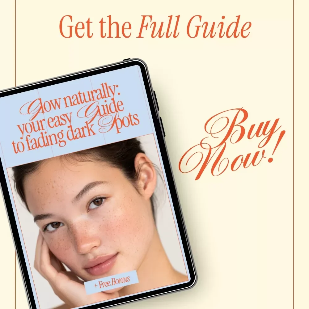 Glow Naturally: Your Easy Guide to Fading Dark Spots | Natural Skincare Guide, Dark Spot Remedy eBook, DIY Brightening Checklist, Digital Download