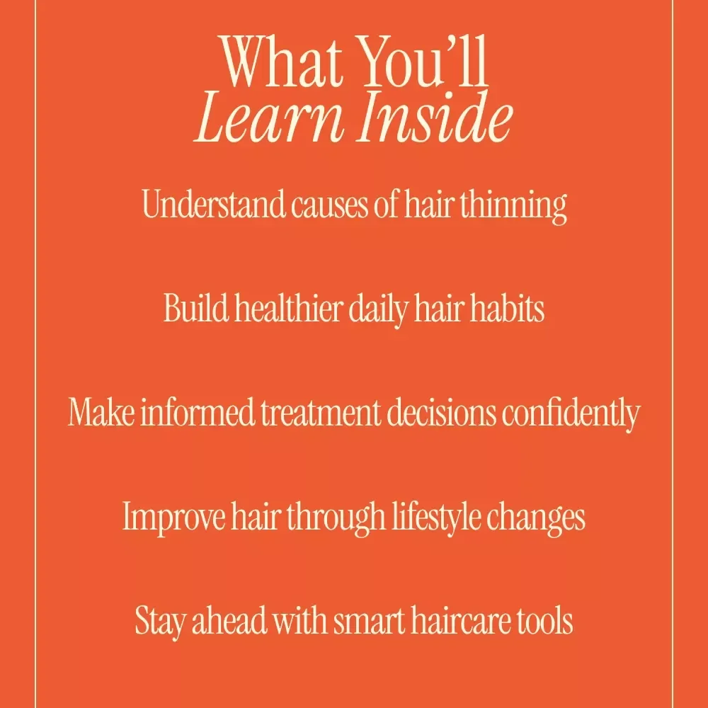Your Smart Guide to Preventing Hair Thinning | Digital Hair Health Guide, Hair Thinning Prevention eBook, Smart Haircare & Lifestyle Checklist