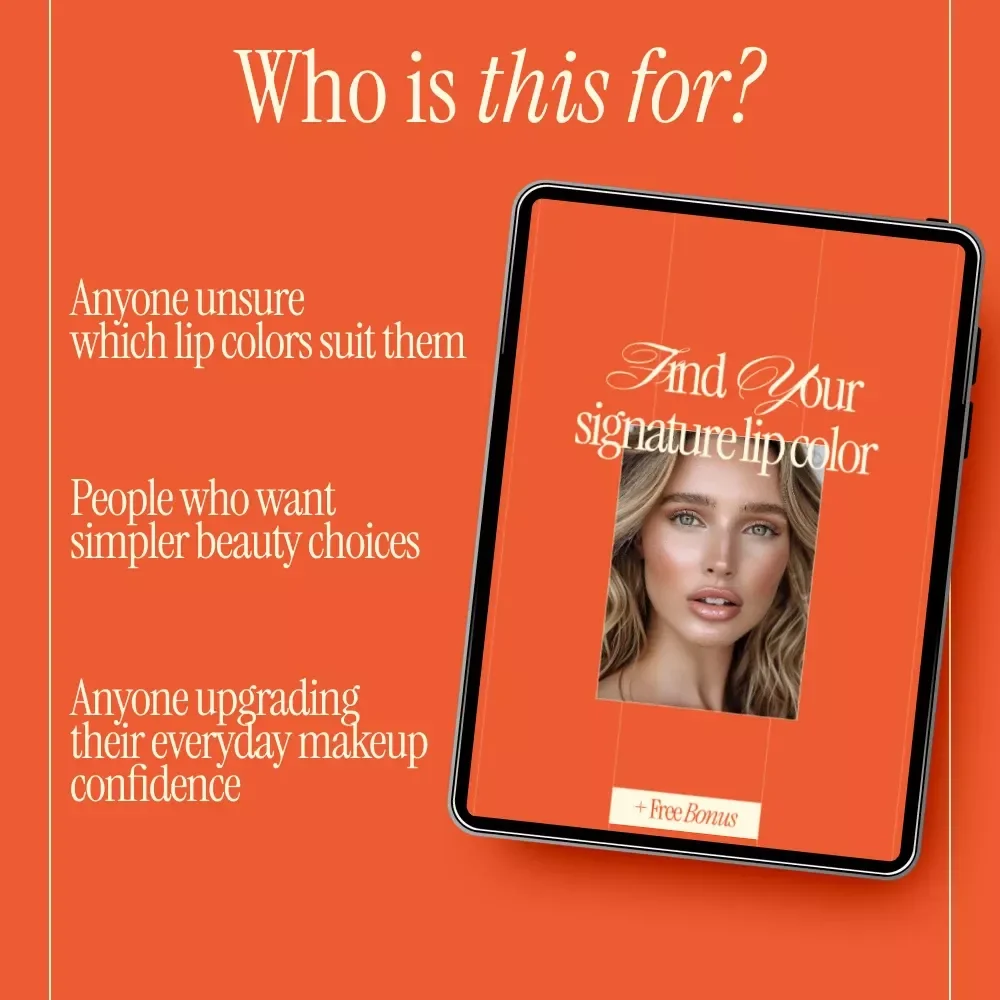 Find Your Signature Lip Color – A Practical Guide to the best lipstick for your skin tone | Digital Beauty Guide Download