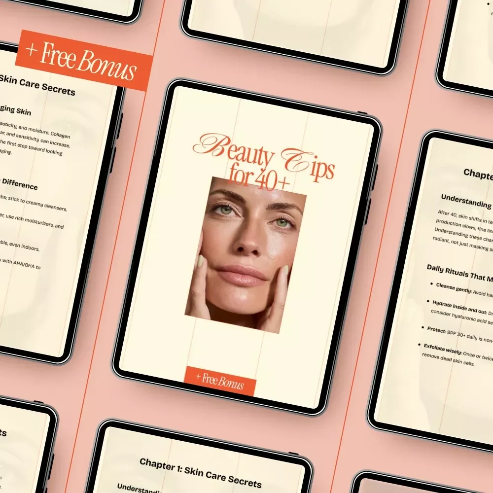 Beauty Tips for 40+ | Ultimate Digital Guide to Skincare, Makeup & Hair Care | Practical beauty tips for 40+ Women