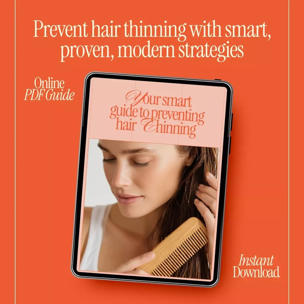 Your Smart Guide to Preventing Hair Thinning | Digital Hair Health Guide, Hair Thinning Prevention eBook, Smart Haircare & Lifestyle Checklist