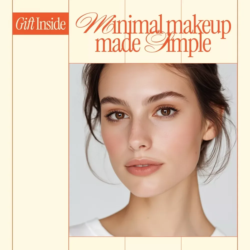Minimal Makeup Made Simple – Natural Beauty Guide, Everyday Minimal Makeup Routine eBook, Effortless Glow Digital Download