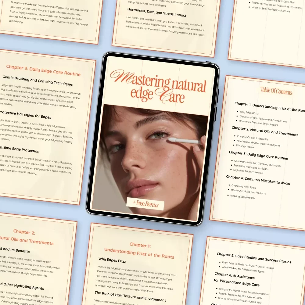 Mastering Natural Edge Care – Digital Guide for Frizz Control at the Roots, Natural Oils, Daily Edge Care Routine & Long-Term Edge Health