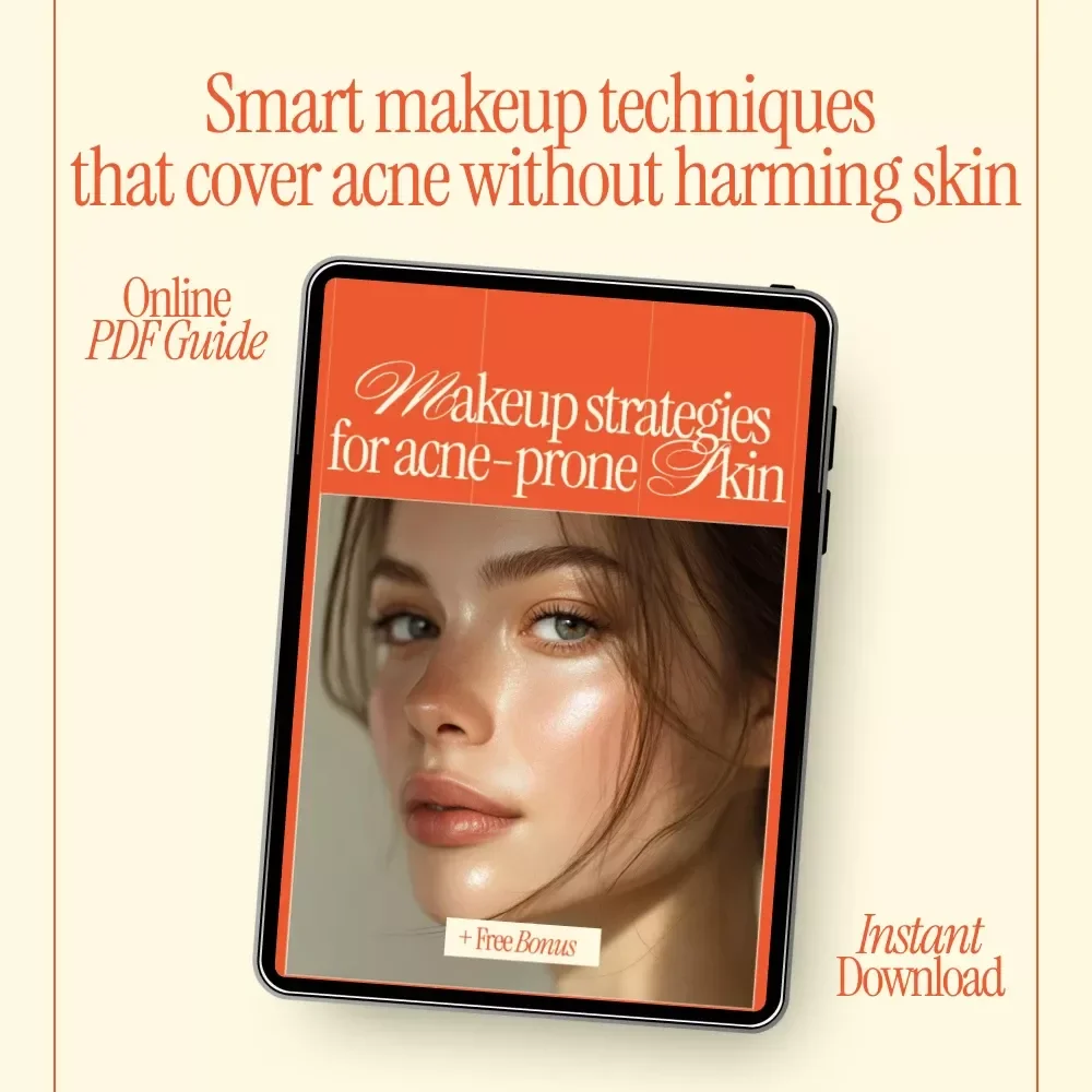 Makeup Strategies for Acne-Prone Skin | Professional Ebook Guide to makeup for acne-prone skin, Clear Complexion Makeup Tips & Confidence-Boosting Beauty Routine