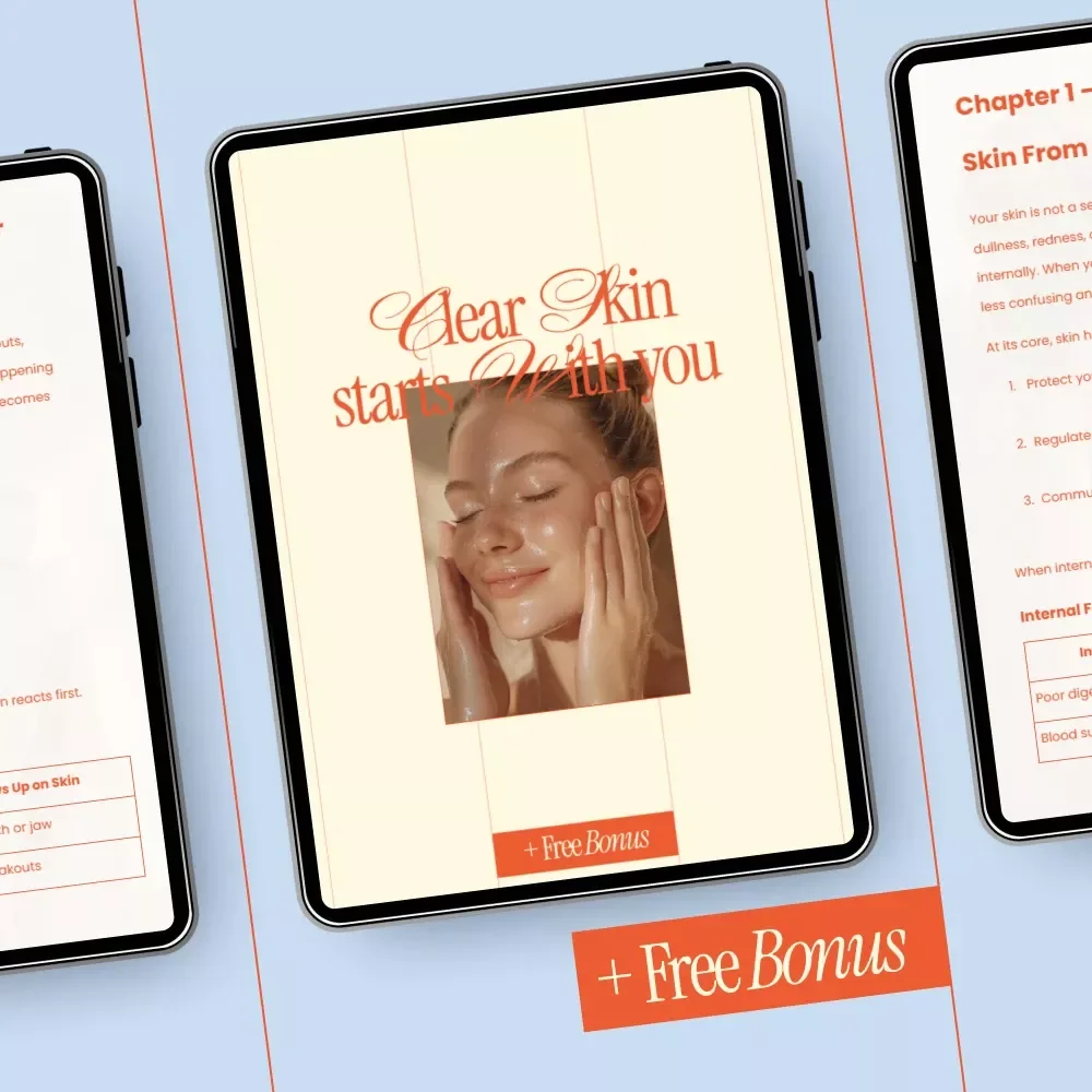 Clear Skin Starts With You | Naturally Clear Skin Guide, Holistic Skincare eBook, Daily Habits & Nutrition for Clear Skin, Simple Natural Skincare Routine, Digital Download