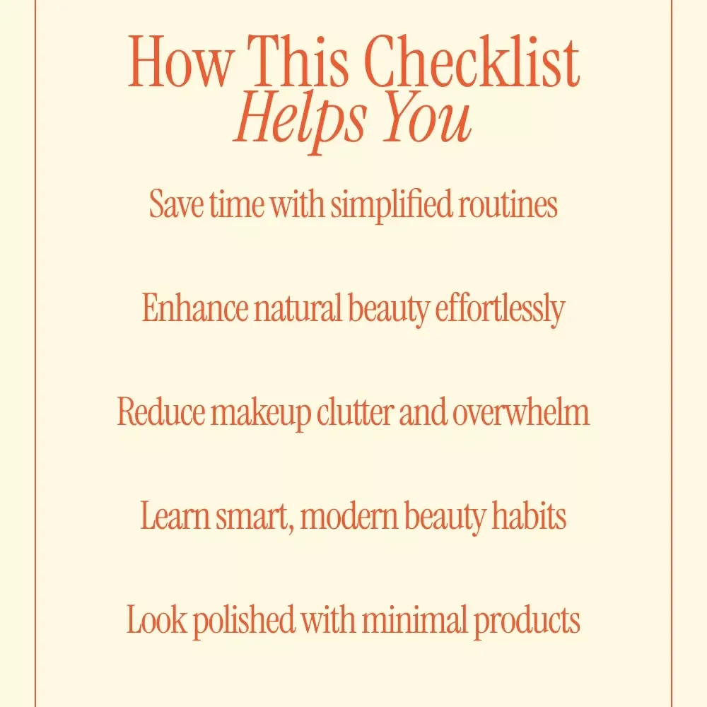 Minimal Makeup Made Simple – Natural Beauty Guide, Everyday Minimal Makeup Routine eBook, Effortless Glow Digital Download