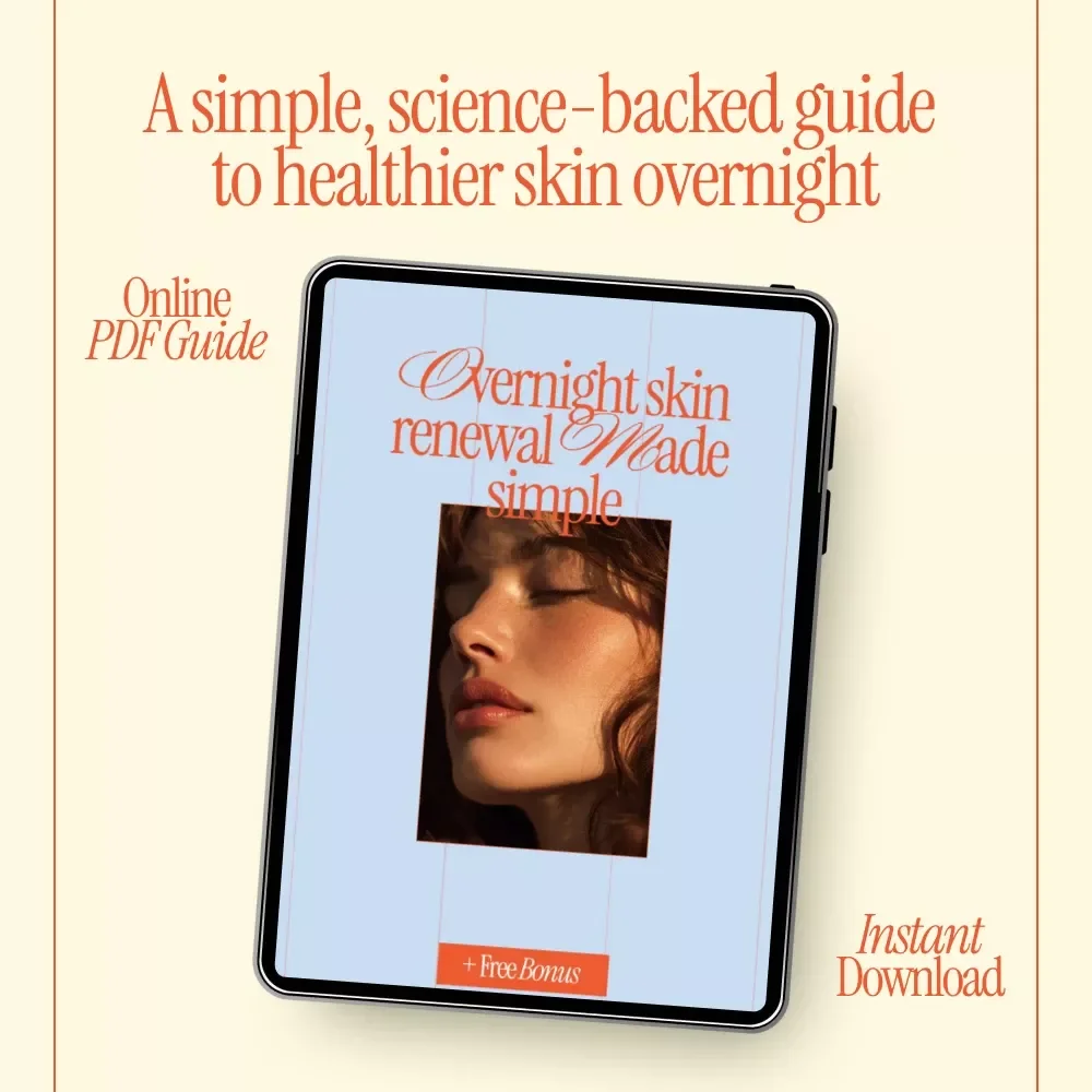 Overnight Skin Renewal Made Simple – Evening Habits for Better Skin Ebook, Nighttime Skincare Routine Guide, Digital Download