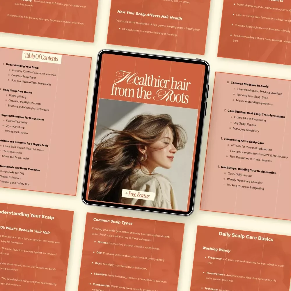 Healthier Hair from the Roots – Complete Scalp Care Tips eBook for Stronger, Thicker Hair Growth