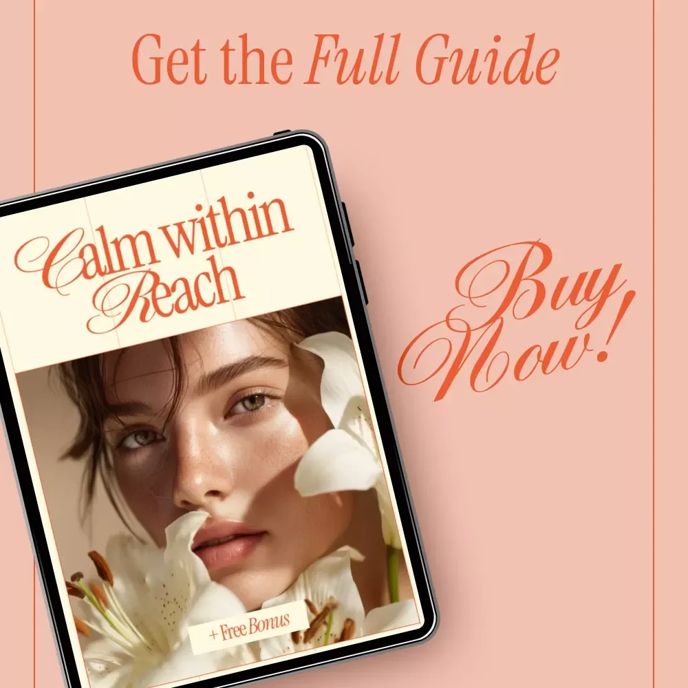 Calm Within Reach – Stress Relief Self-Care Guide, Mindfulness eBook, Daily Routines Checklist, AI-Powered Prompts for Anxiety & Balance