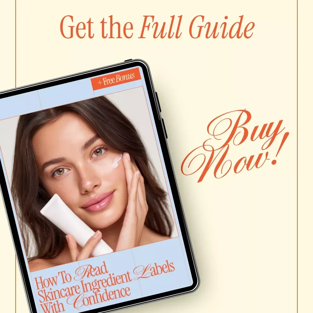 How to Read Skincare Ingredient Labels With Confidence | Easy Skincare Ingredients Guide eBook for Beginners & Smart Beauty Shoppers