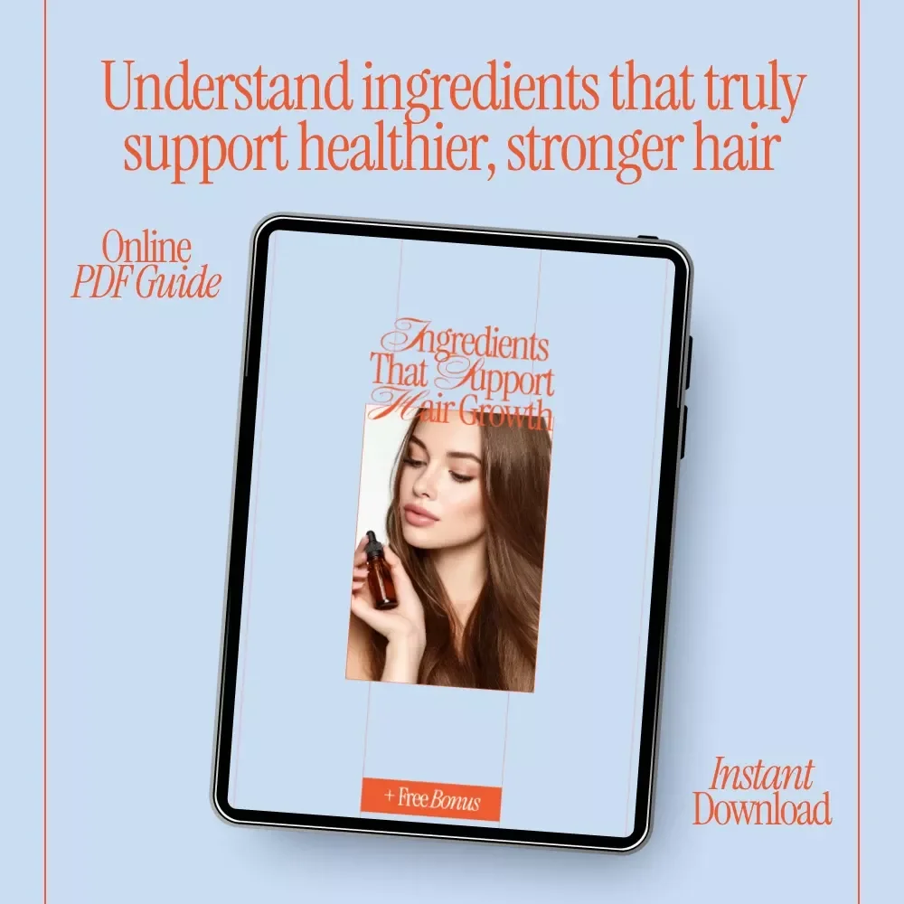 Ingredients That Support Hair Growth | What Ingredients Help Hair Growth Explained | Practical eBook Guide for Stronger, Healthier Hair