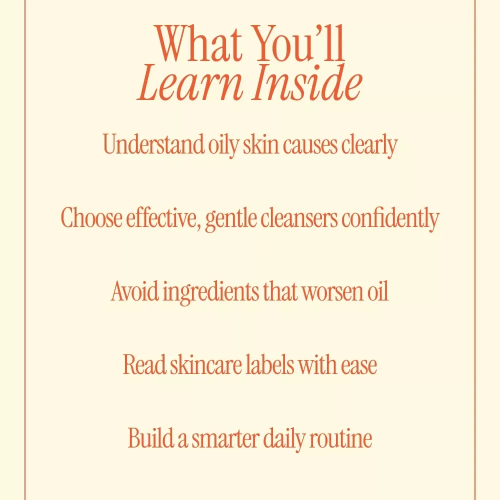 Clear Skin Starts With Smart Ingredients – Oily Skin Ingredient Guide, Face Wash Label Reading eBook, Skincare Checklist Digital Download