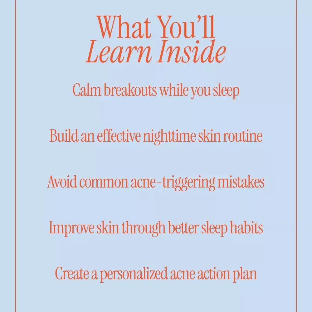 Clearer Skin by Morning – Overnight Acne Care Guide, Nighttime Acne Routine eBook, Fast Acne Relief Checklist, Digital Skincare Download