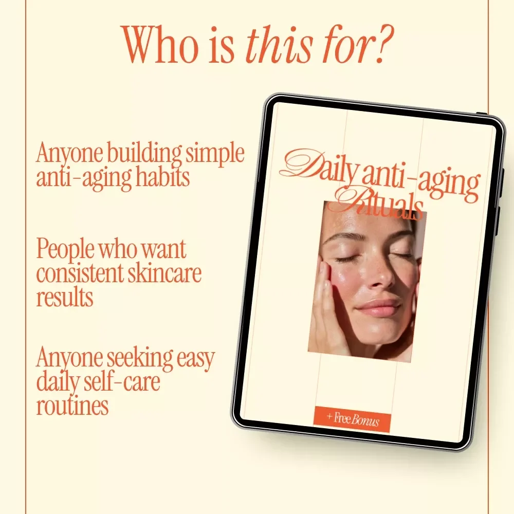 Daily Anti-Aging Rituals | Anti-Aging Skincare Guide, Daily Skincare Routine eBook, Self-Care Checklist, Digital Download