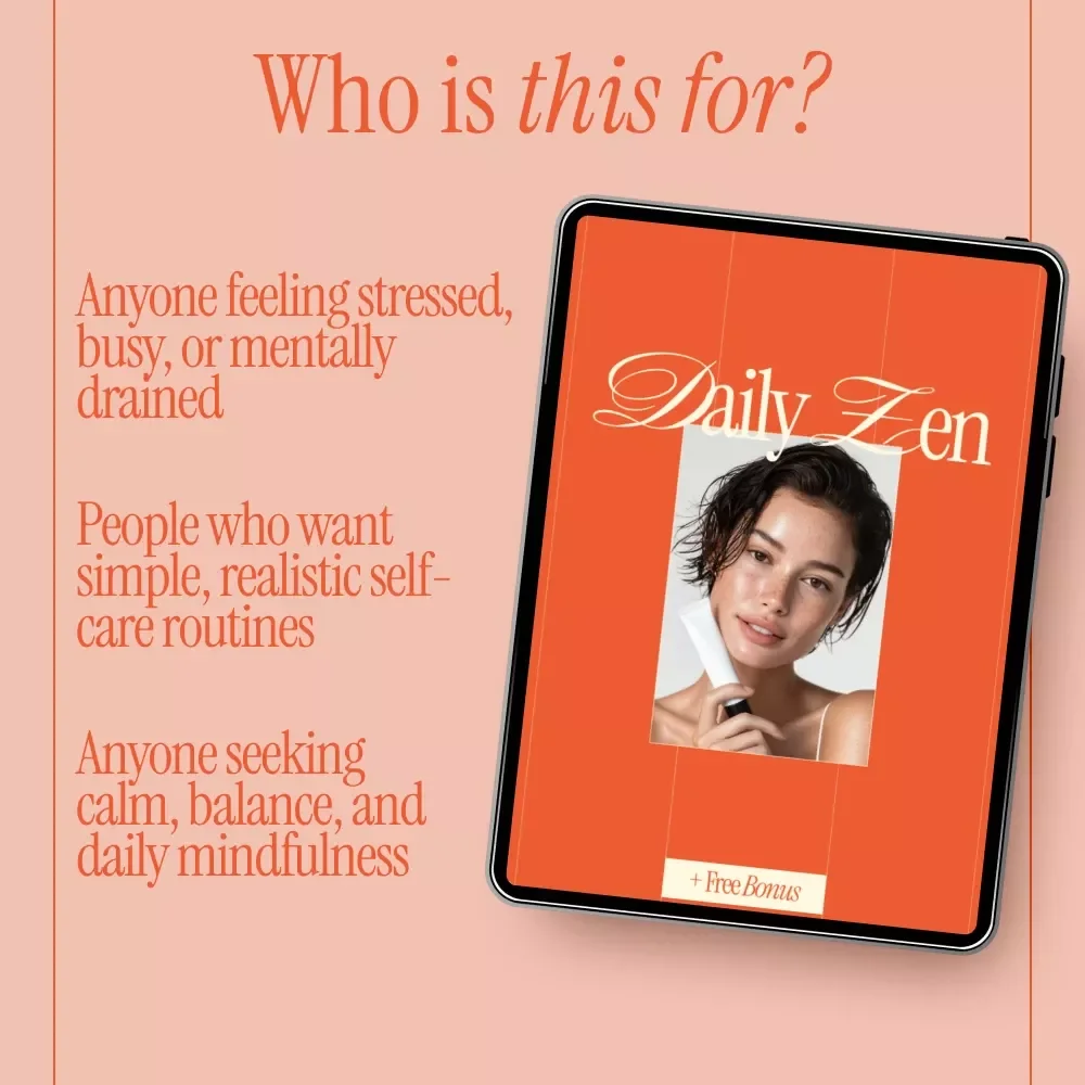 Daily Zen – Mindful Self-Care Guide & Digital Wellness eBook | Daily Routines, Skincare Rituals, Journaling, AI-Powered Self-Care Prompts