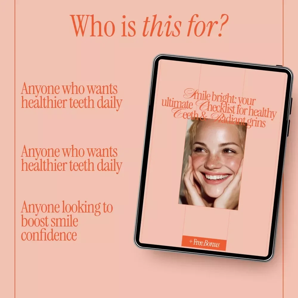 Your Ultimate Checklist for Healthy Teeth & Radiant Grins | Dental Care Checklist, Oral Hygiene Guide, Printable Smile Routine