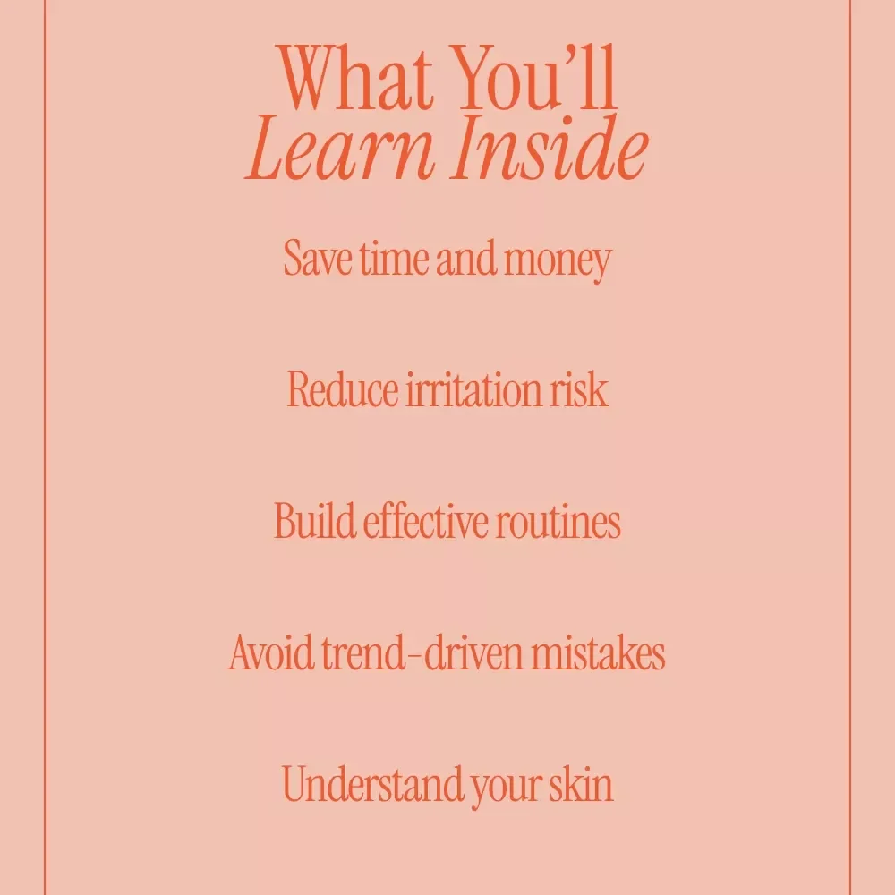 Skincare You Can Skip – Minimalist Skincare eBook | Learn What Skincare Steps to Skip for Healthier Skin