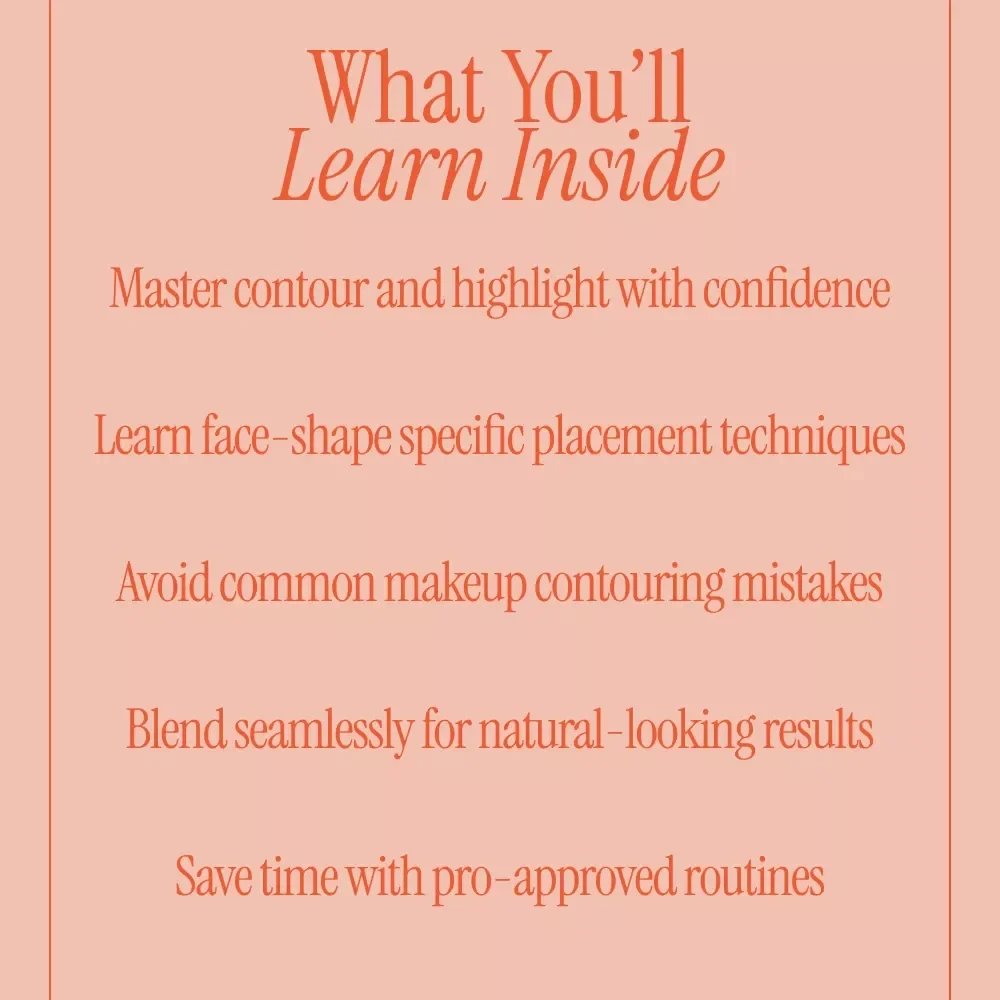 Mastering Contour and Highlight Like a Pro | Digital Makeup Guide eBook for Contour & Highlight Techniques, Face Shapes, Blending Tips & Pro-Level Glow
