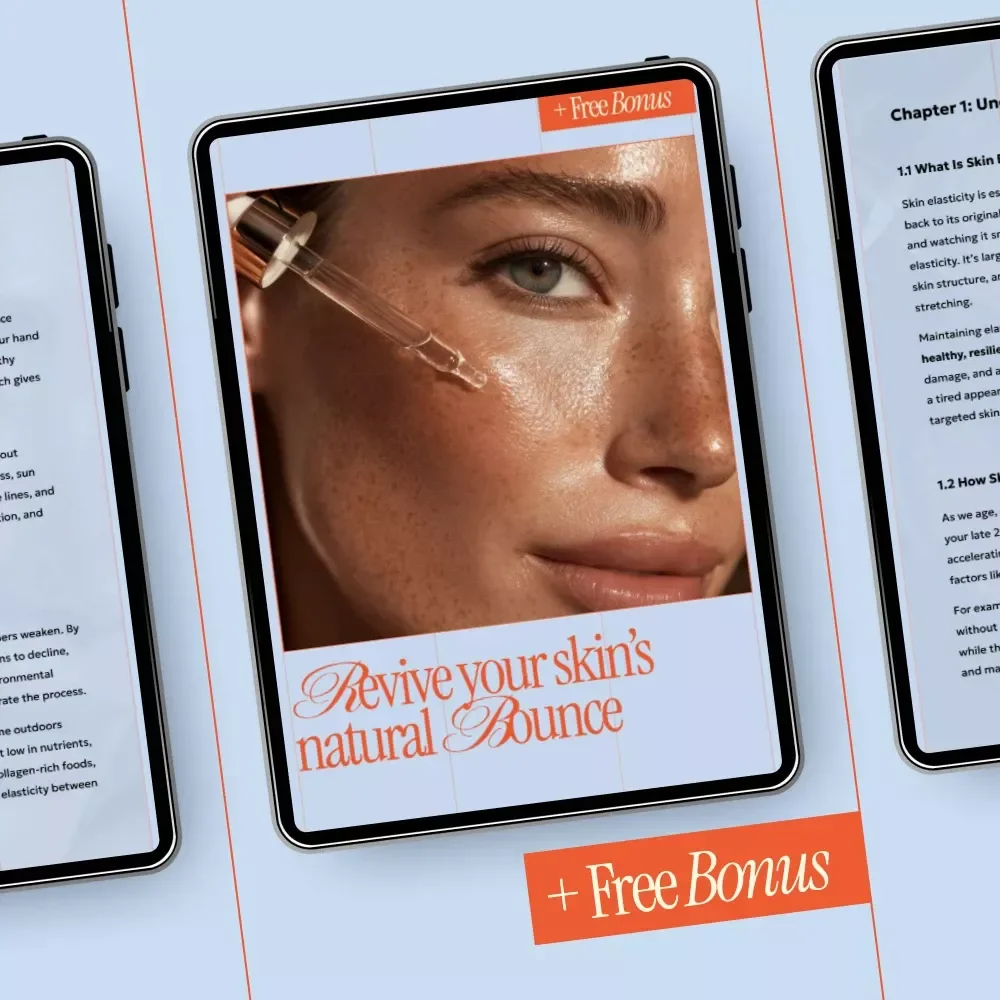 Revive Your Skin’s Natural Bounce – A Complete Guide to Ways to Improve Skin Elasticity, Skin Firmness & Youthful Glow (Digital Download)