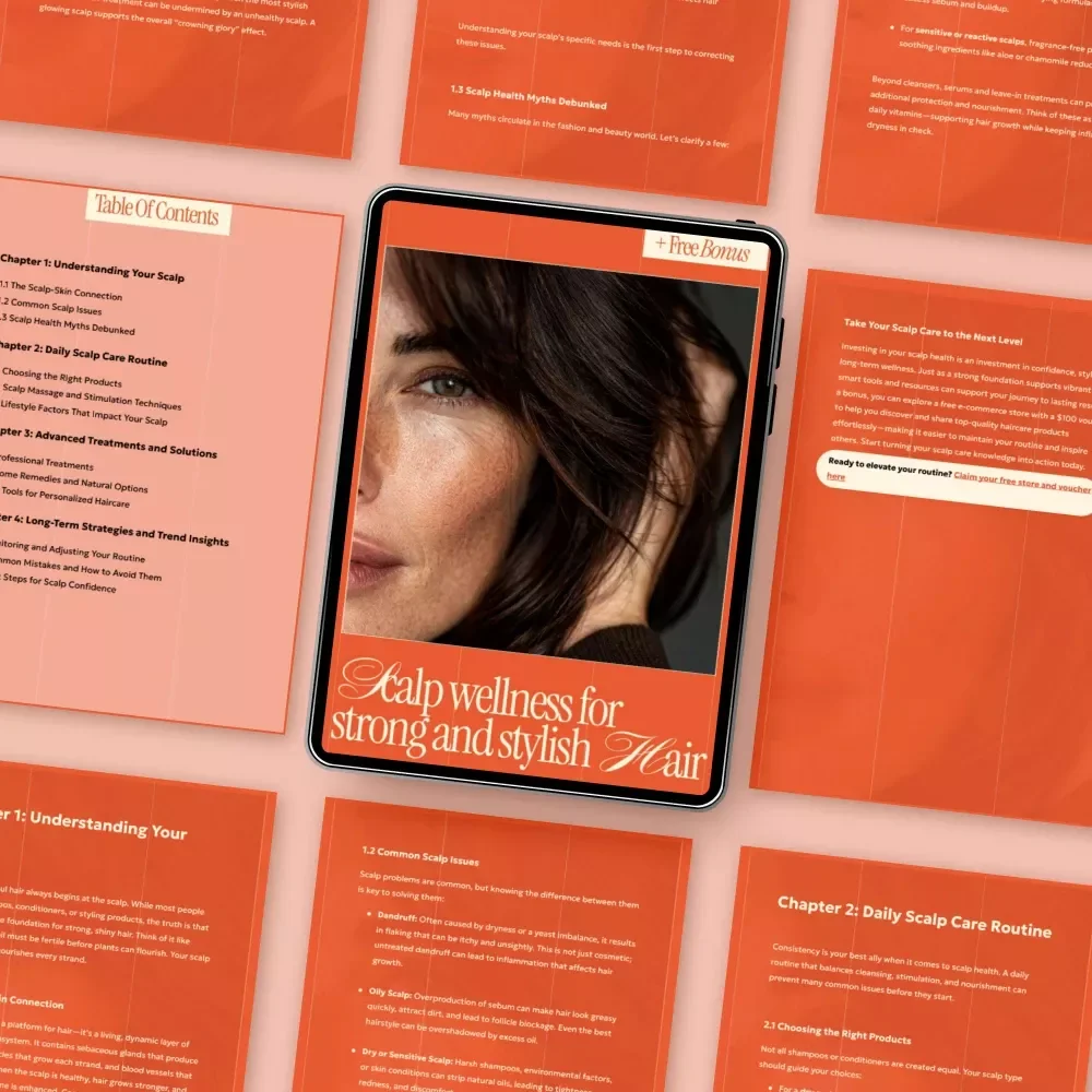 Scalp Wellness for Strong and Stylish Hair – Digital Guide with Tips for Healthy Scalp, Daily Care Routines, Scalp Treatments & Long-Term Hair Confidence