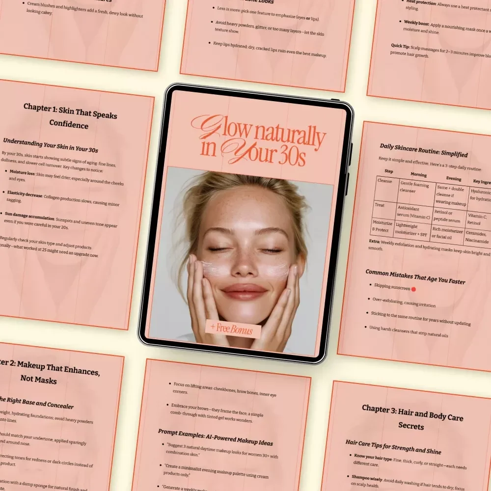Glow Naturally in Your 30s – A Modern Beauty Guide with Practical Beauty Tips for 30+ Women