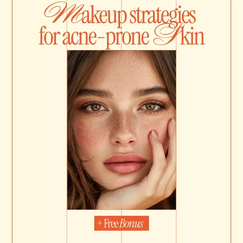 Makeup Strategies for Acne-Prone Skin | Professional Ebook Guide to makeup for acne-prone skin, Clear Complexion Makeup Tips & Confidence-Boosting Beauty Routine