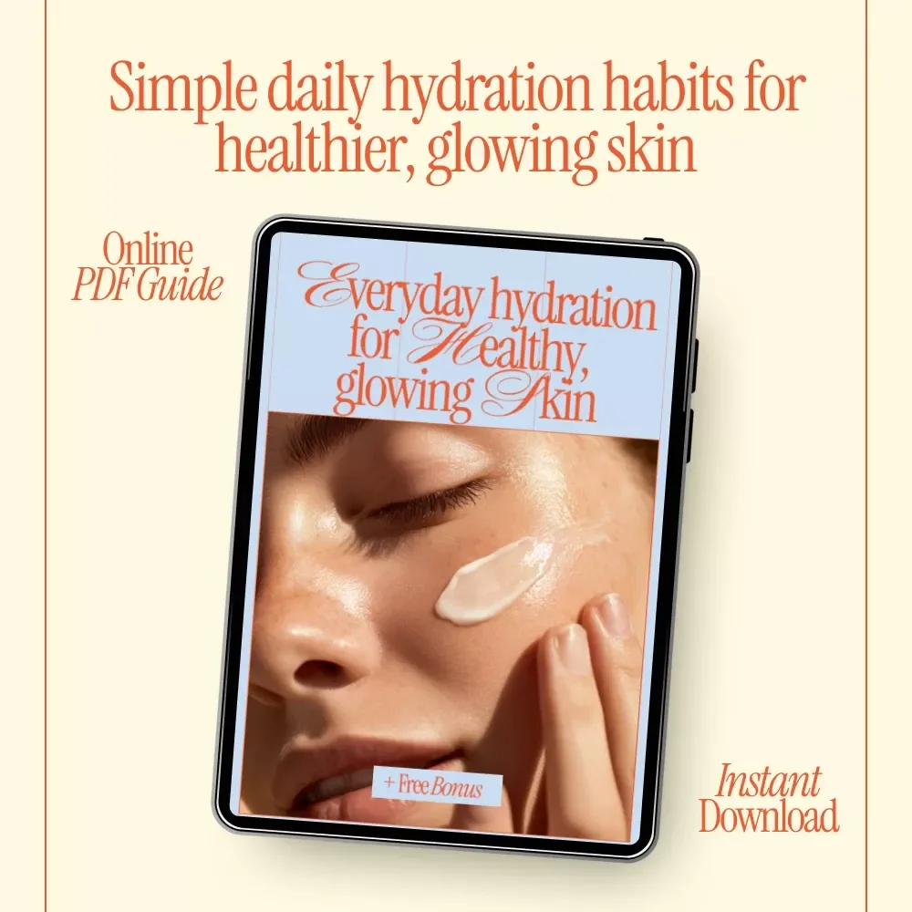 Everyday Hydration for Healthy, Glowing Skin – Practical Daily Hydration Tips for Healthy Skin | Digital Skincare eBook Download