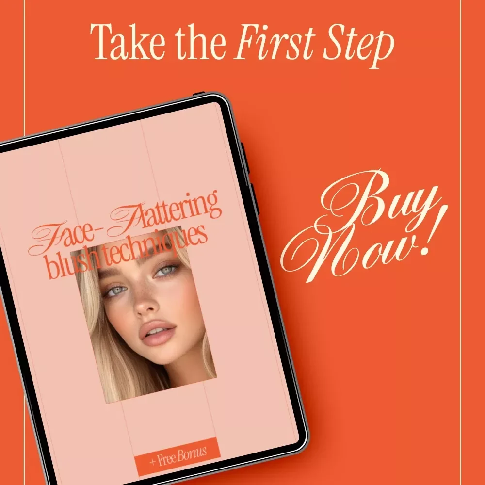 Face-Flattering Blush Techniques | Digital Beauty Guide eBook for Perfect Blush Placement, Face Shape Makeup Tips & Glow