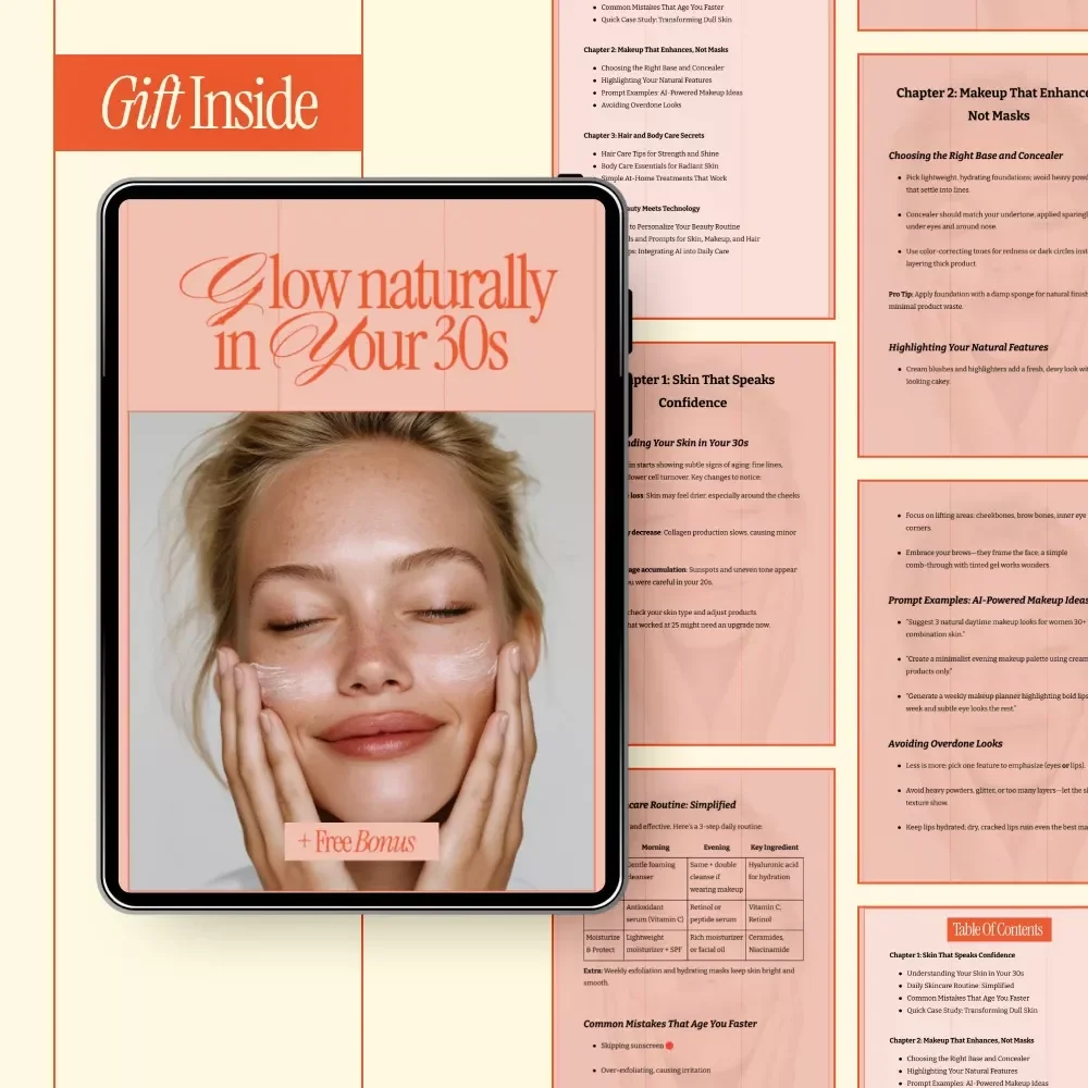 Glow Naturally in Your 30s – A Modern Beauty Guide with Practical Beauty Tips for 30+ Women