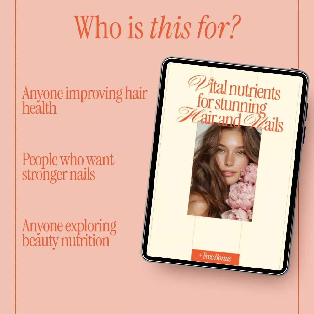 Vital Nutrients for Stunning Hair and Nails – A Complete Guide to Nutrition for Strong Nails and Hair, Healthy Beauty From Within, Digital Download