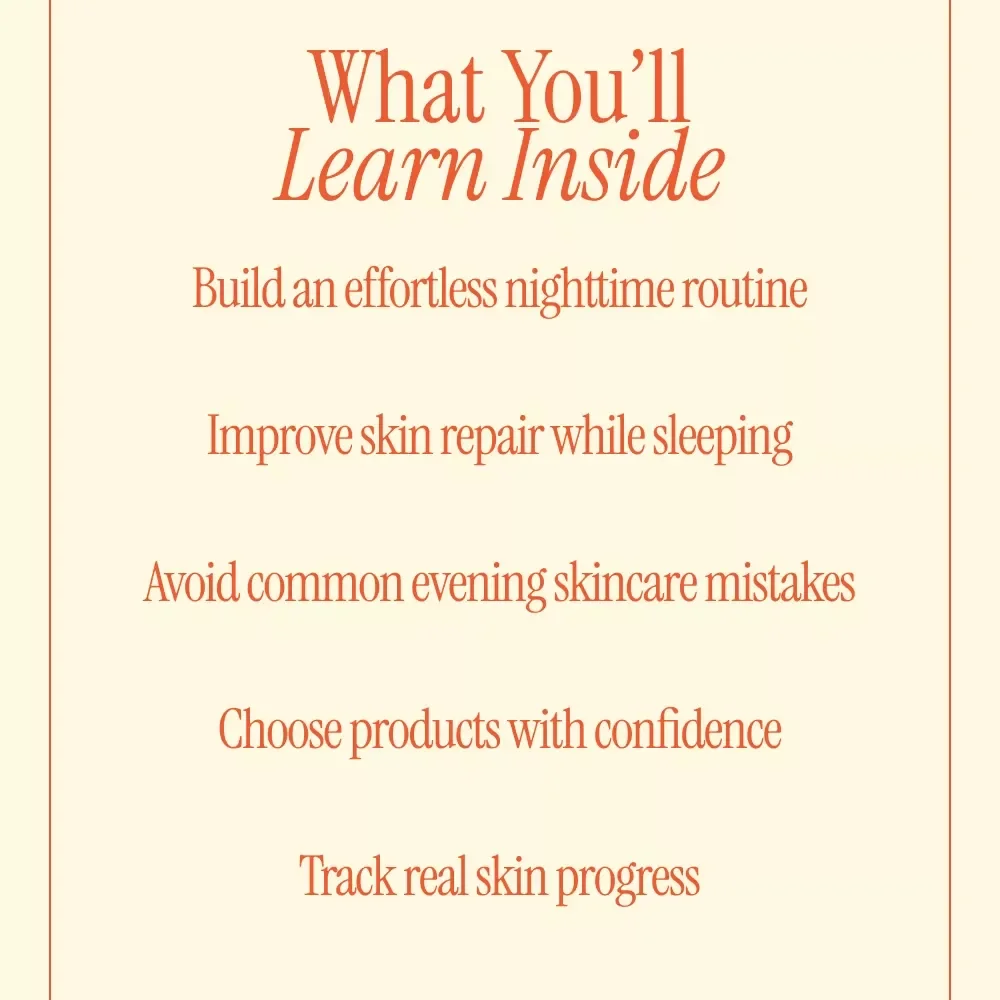 Overnight Skin Renewal Made Simple – Evening Habits for Better Skin Ebook, Nighttime Skincare Routine Guide, Digital Download
