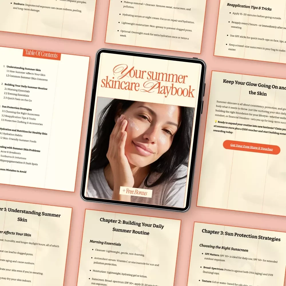 Your Summer Skincare Playbook – Complete Summer Skincare Routine eBook for Glowing, Healthy Skin