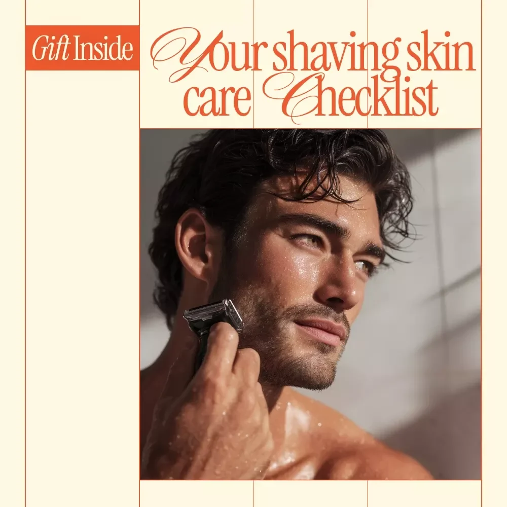 Your Shaving Skin Care Checklist | Easy Shave Routine Guide with Shaving Skin Care Tips | Digital Download Checklist