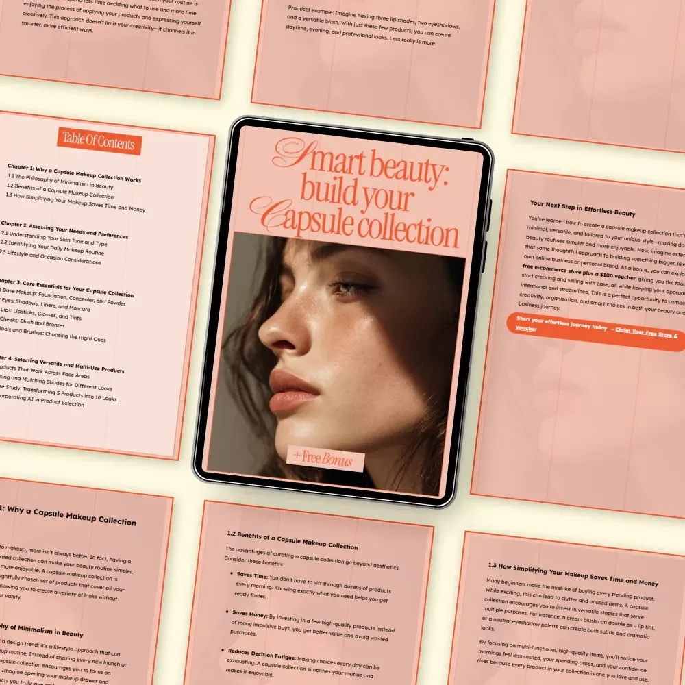 Smart Beauty: Build Your Capsule Collection – Beginner-Friendly eBook for a Capsule Makeup Collection for Beginners, Minimalist Beauty Guide & Smart Makeup System