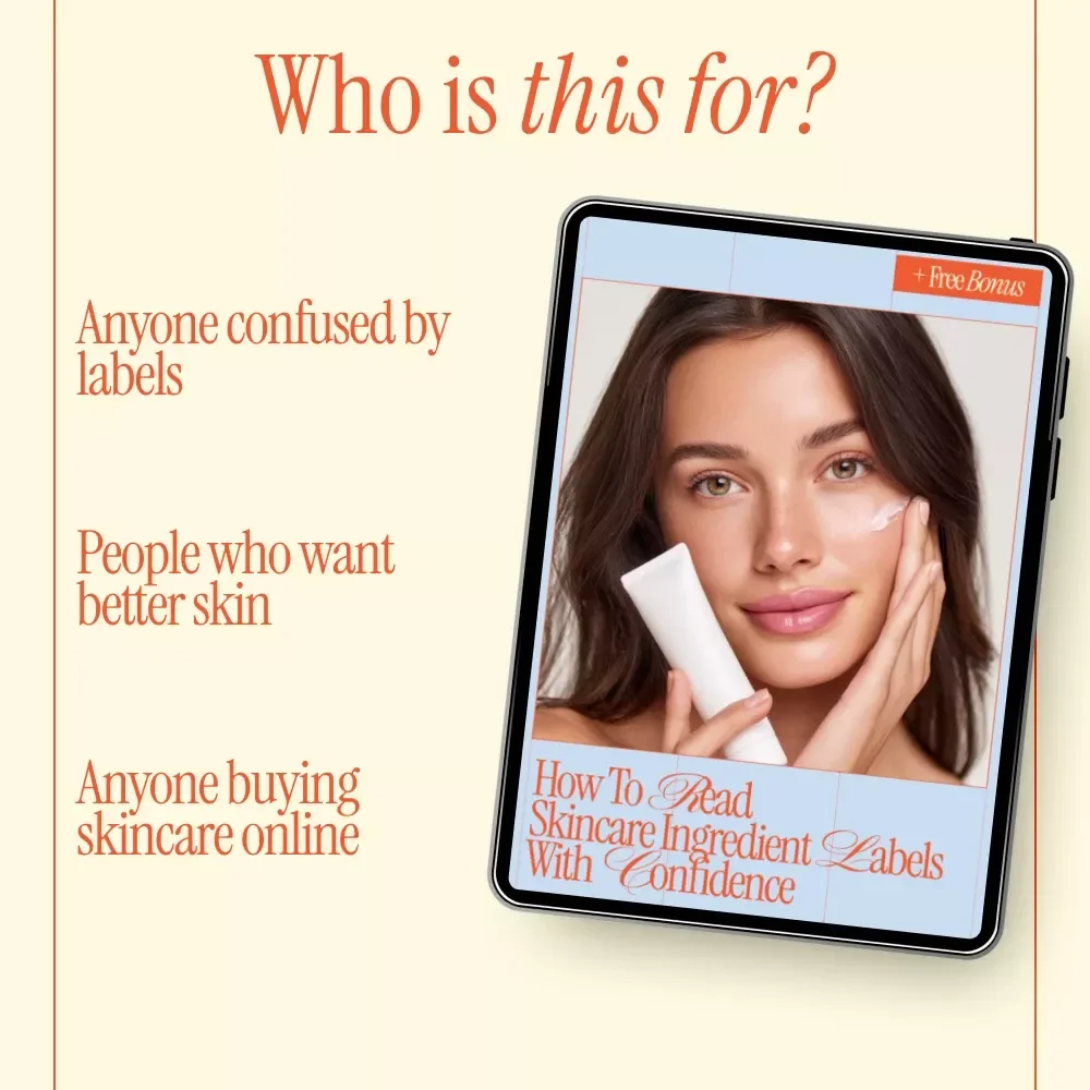 How to Read Skincare Ingredient Labels With Confidence | Easy Skincare Ingredients Guide eBook for Beginners & Smart Beauty Shoppers