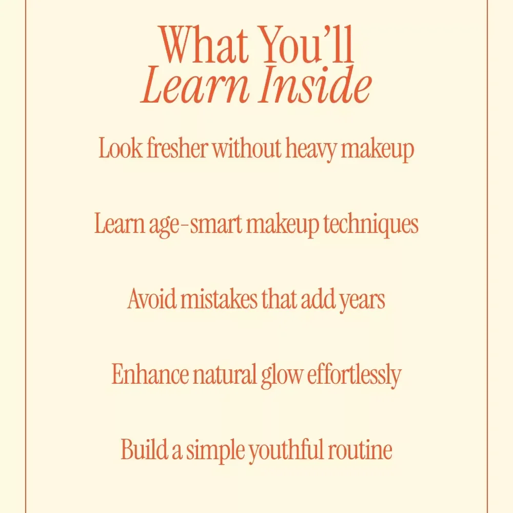 Makeup Tricks That Make Your Skin Look Younger – Anti-Aging Makeup Guide, Beauty eBook & Digital Download for Youthful Skin