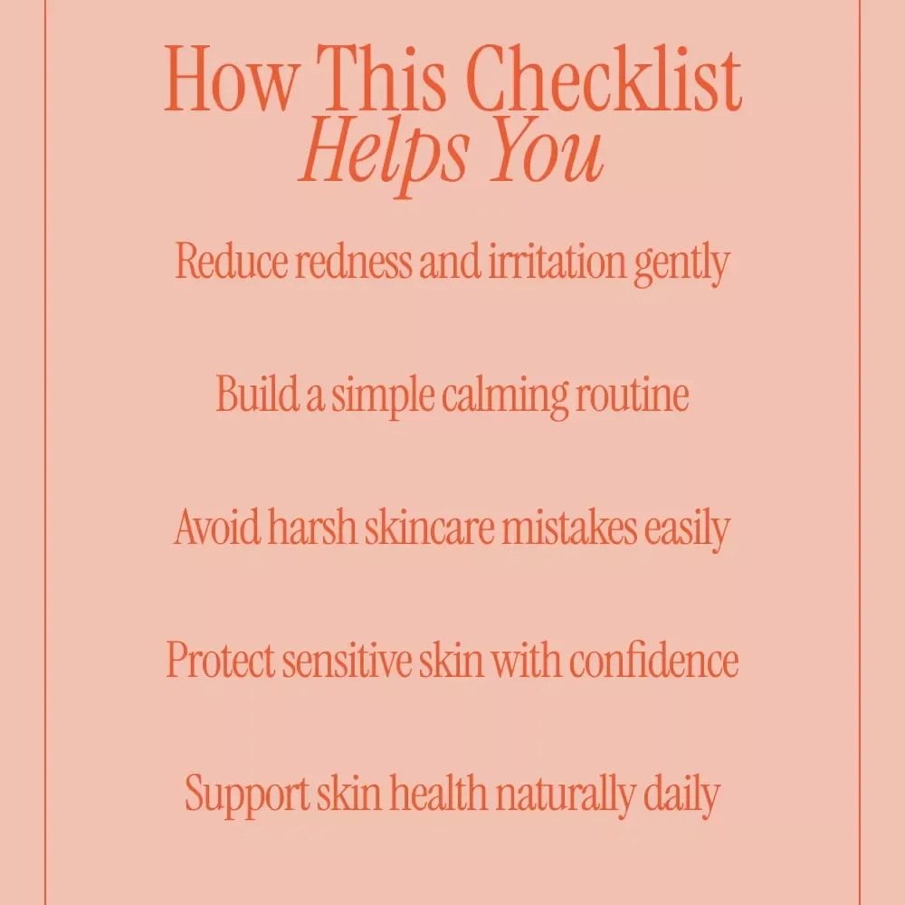 Calm & Care for Sensitive Skin – Digital Skincare Guide, Sensitive Skin Routine eBook, Gentle Cleansing & Nourishing Moisturizers Checklist
