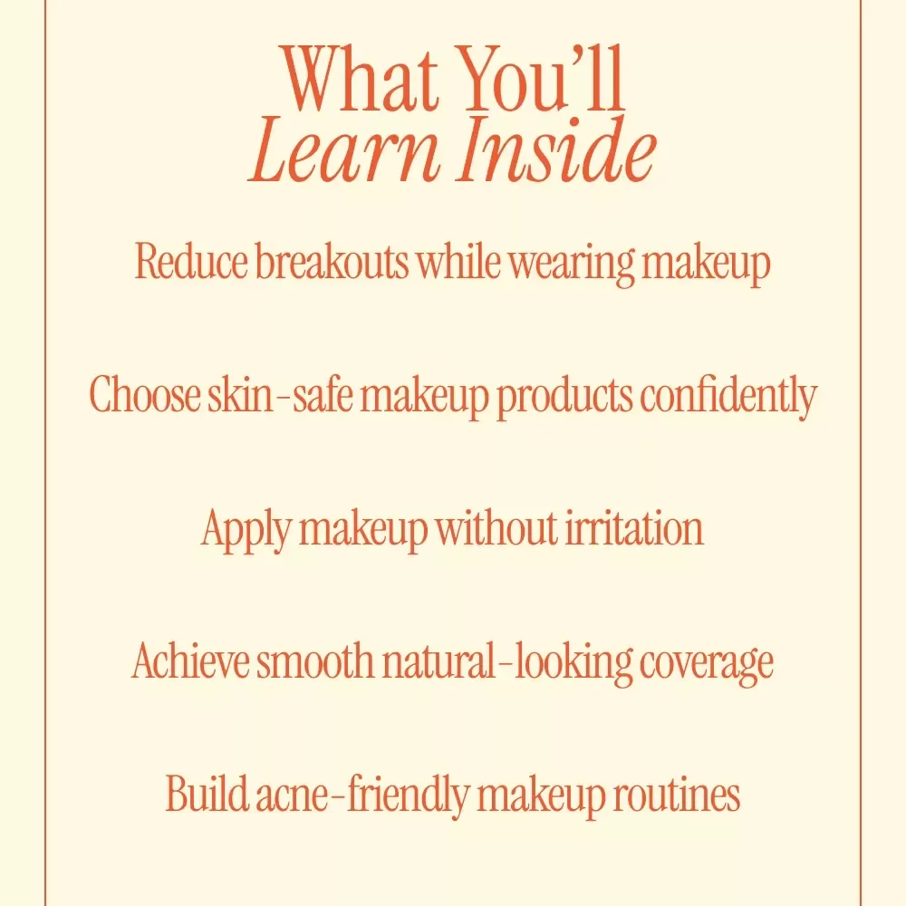 Makeup Strategies for Acne-Prone Skin | Professional Ebook Guide to makeup for acne-prone skin, Clear Complexion Makeup Tips & Confidence-Boosting Beauty Routine